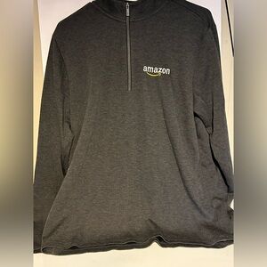 Amazon Charcoal Gray Elevate 1/4 zip pullover very nice excellent condition